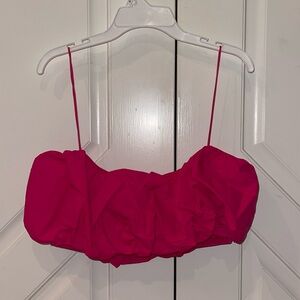 NWOT Zara hot pink top